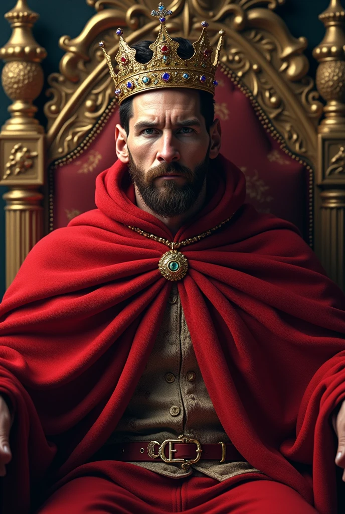 Messi as a king