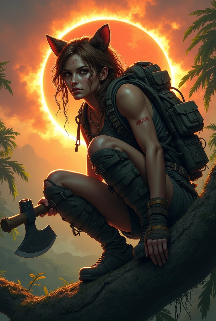 a full body shot of a beautiful naked woman rubyof33, holding_gun, ak-47, wearing a leather harness as she looks at the camera. Tattoos, abandoned cars, derelict buildings, perfect breasts, perfect body, pronounced feminine features, postapocalypse abandoned overgrown city inspired by (The last of Us), cinematic, moody, dystopian, artstation, by Giao Nguyen, nvinkpunk, nsfw, akm, kalashnikov_rifle, assault_rifle, ((trigger_discipline)) <lora:bettergunAK47WIP_betaWIP:1>