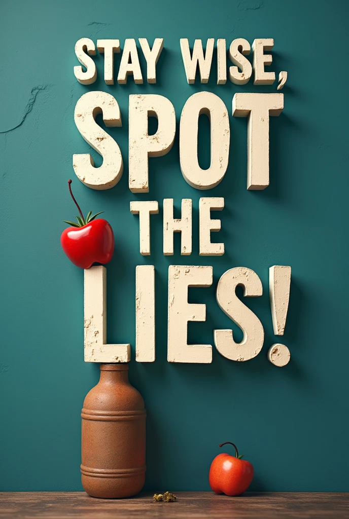 Create a slogan about Consumer health for other people to be more aware of the difference between reliable and unreliable sources of health information and products with "Stay Wise, Spot the Lies!"