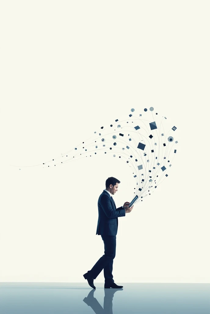 From written media to digital technology digital marketing A simple image that conveys a big meaningful idea
