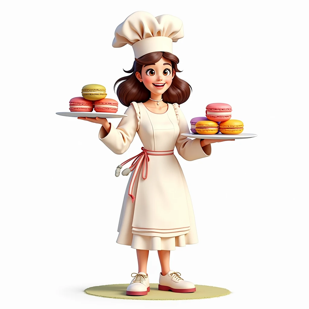 Replace what shes holding with different macaroons