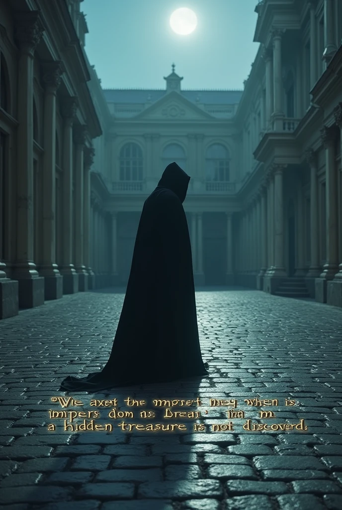 1. **Mysterious Message**: A cloaked figure leaves a cryptic message in the palace courtyard, warning of doom if a hidden treasure isn't found.