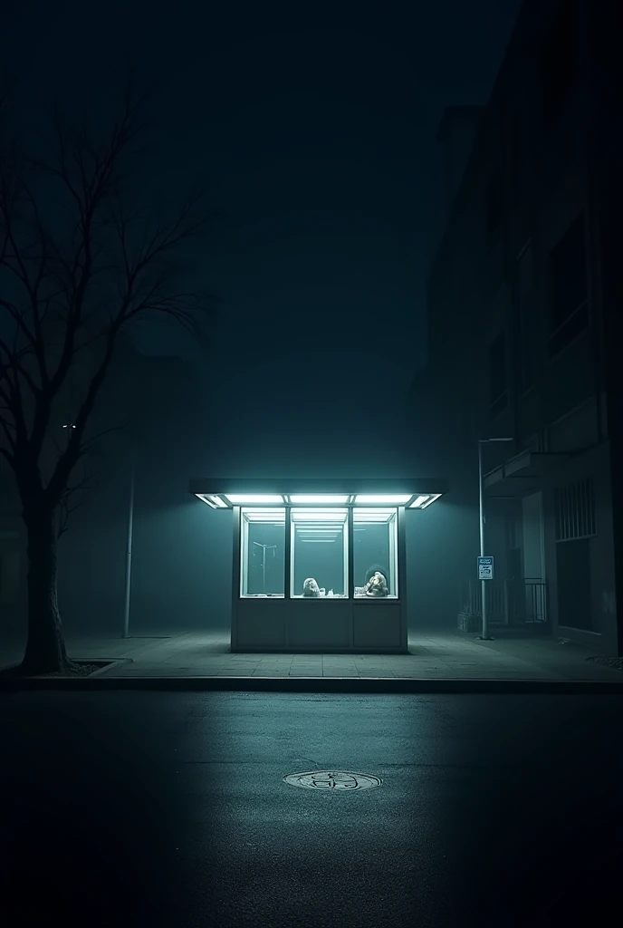 Can you make me a kiosk with lighting only from inside 
