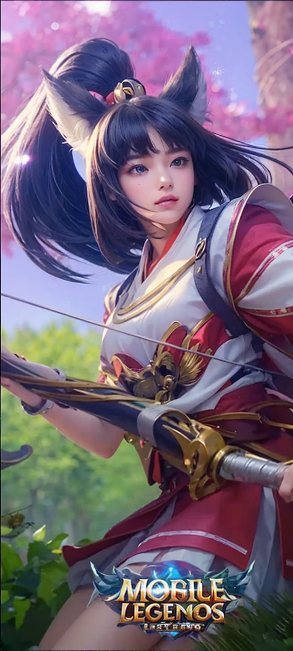 (extremely detailed CG unity 8k wallpaper, masterpiece, best quality, ultra-detailed), (best illumination, best shadow), floating, high saturation, [((1 samurai), katana, warrior outfit, serious face, black hair AND (cherry blossoms), depth of field, sunset sky, wind), cloud, petal, water reflection]
