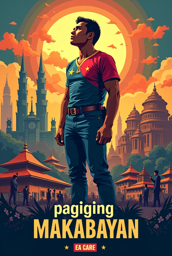 Make a poster that shows pagiging makabayan
Dito sa pilipinas 

SKETCH

Kahulugan ng makabayan:
[pang-uri] taos-pusong nagmamahal, nagpapakita ng suporta, at may malalim na pagpapahalaga sa kultura, kasaysayan, at kapakanan ng sariling bansa