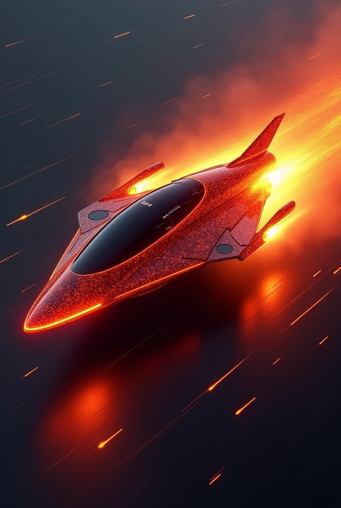 create a business card with art:lava jet mph