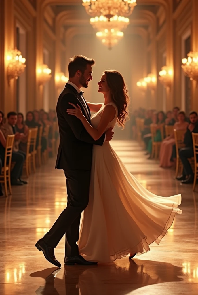 A couple at their wedding party, pixar style, 3d , high-aesthetic, cinematic, masterpiece