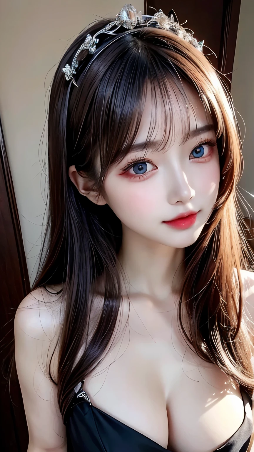 masterpiece: 1.25, highest quality, High resolution:1.35, Raw photo:1.2, realistic:1.37, surreal, 16k, Japanese((1 girl)), cute face, long eyelashes, fine eyelashes, eye shadow, shining eyes, realistic eyes, natural makeup, clear facial features, curvaceous physique, skinny, slender body, fine and beautiful eyes: 1.2, happy expression, Ulzzang, erotic thighs, Glossy skin, photon mapping, cinematic lighting, all fours、(suit、ol uniform), small and taut breasts
