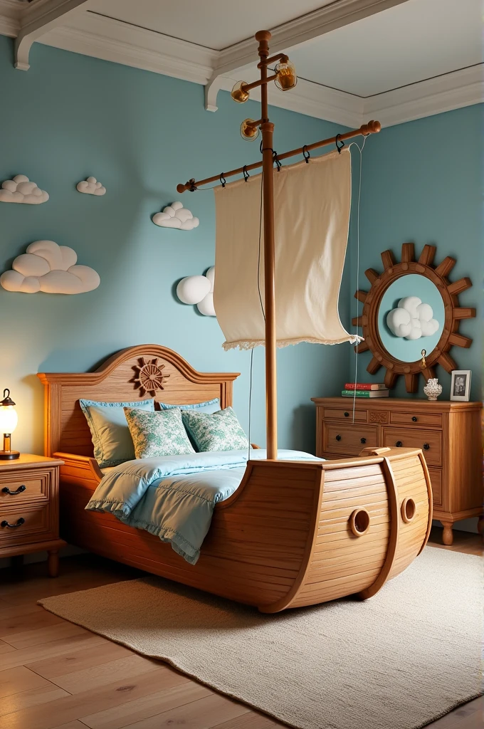 furniture for children's bedrooms with a ship theme