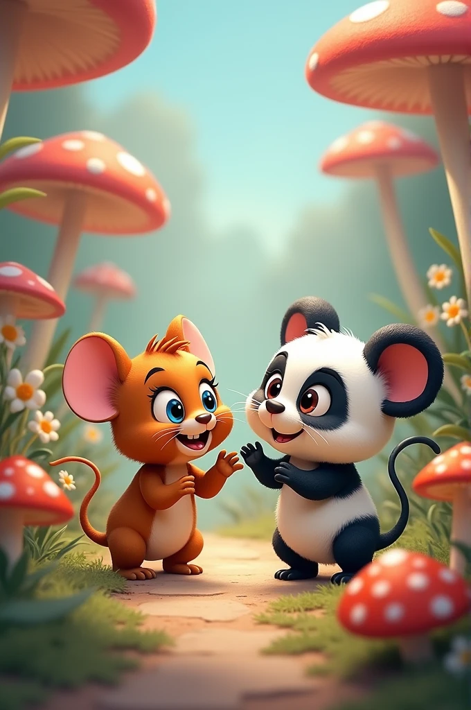 Jerry and panda art