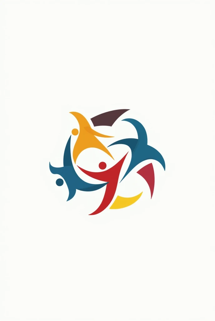 An abstract logo for school olympics