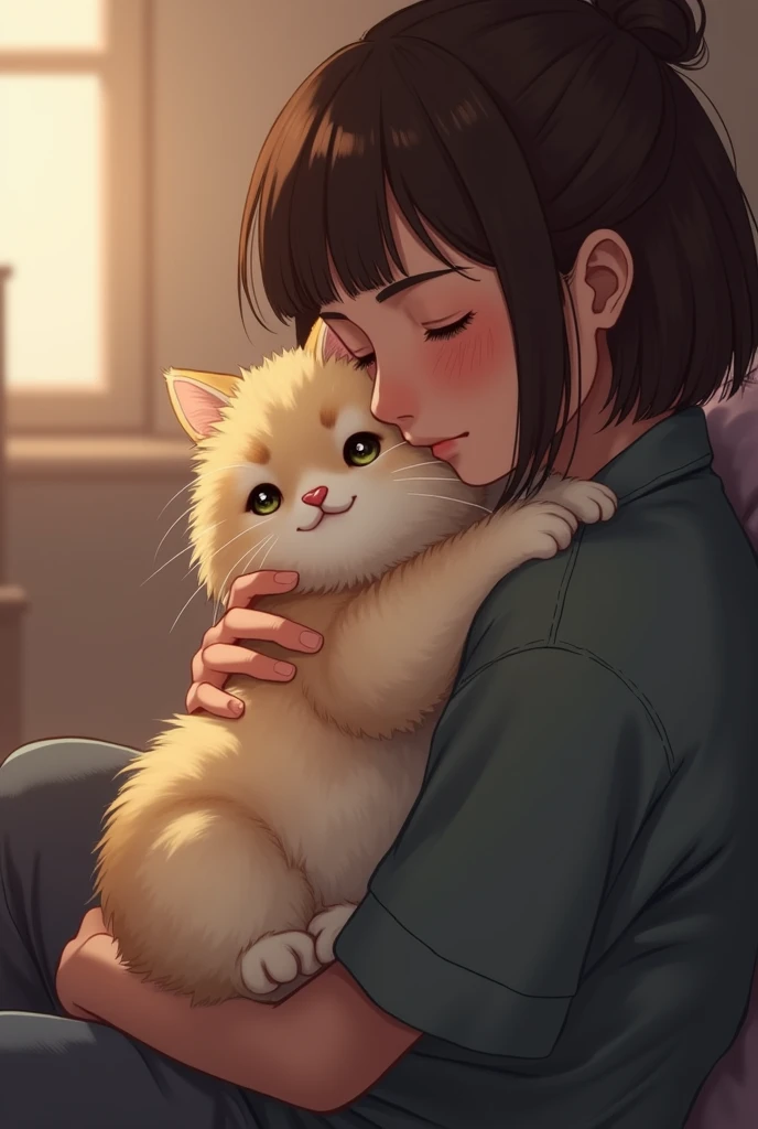 Cat hug