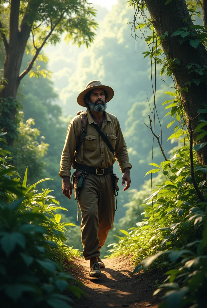 A Nepali Man in jungle