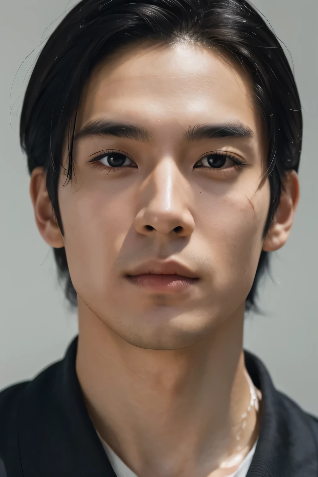 male　Japanese　Face close-up