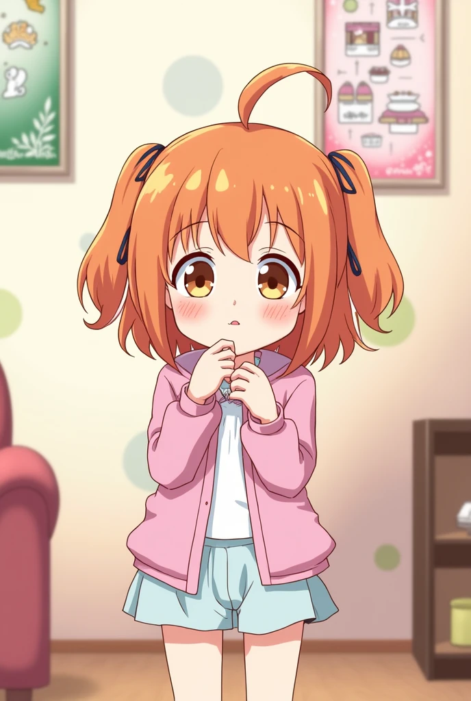 A fusion between Hitori Bocchi and Sunao Nako in anime style