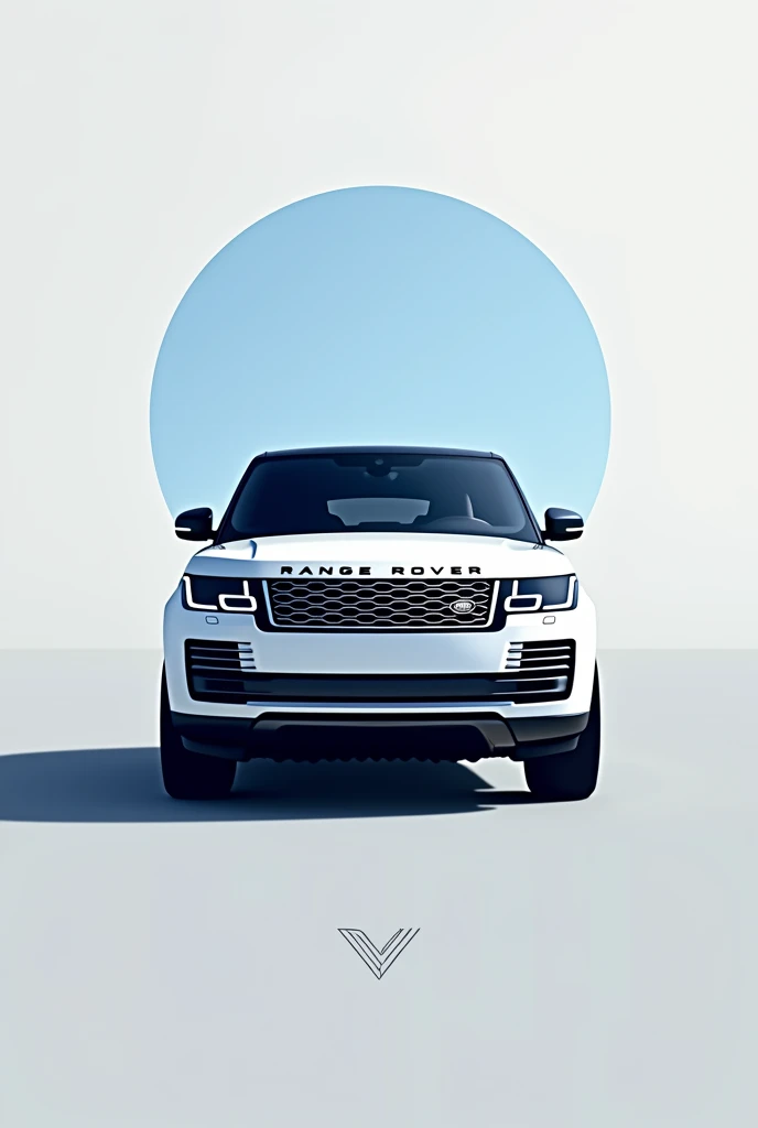 Create a logo ARW with range rover and add vinblus logo