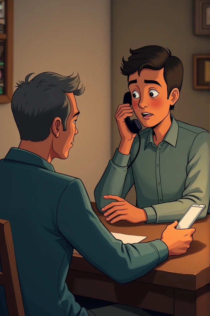 Son-in-law: No, father, it was a simple call. From there you had your number. That's how I was calling. I don't know why that Ved's phone came...
