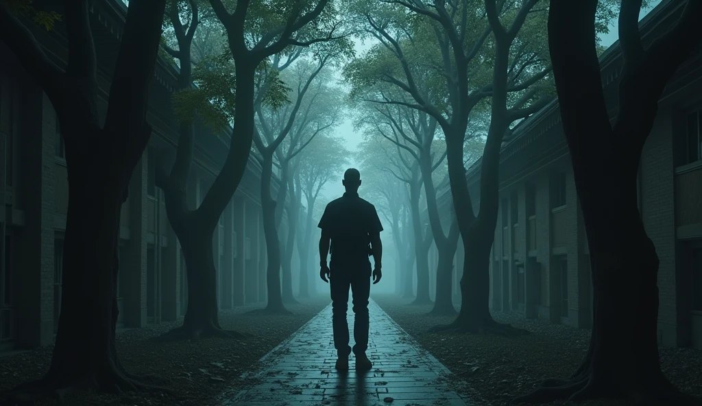 Thanawat, the security guard, is seen in various locations around the MFU campus, interviewing students, faculty, and staff. He listens intently as they share stories of strange occurrences and unexplained phenomena. The scenes include the dark, shadowy library, the eerie dormitory, and the ancient trees surrounding the Crying Willow. Each location is filled with an atmosphere of mystery, as if the supernatural is just out of sight."