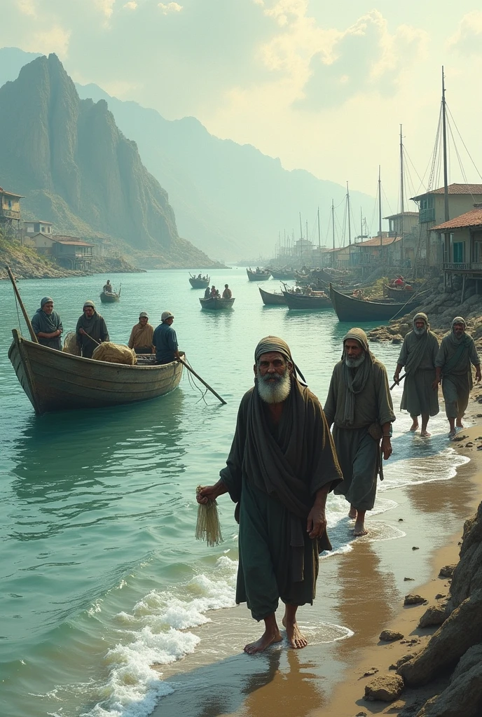 Fishermen come ashore after work.。
I am deeply moved by such an ordinary scene.。
ah、I hope it doesn't change。
I want it to stay the same。
World、Please stay the same。