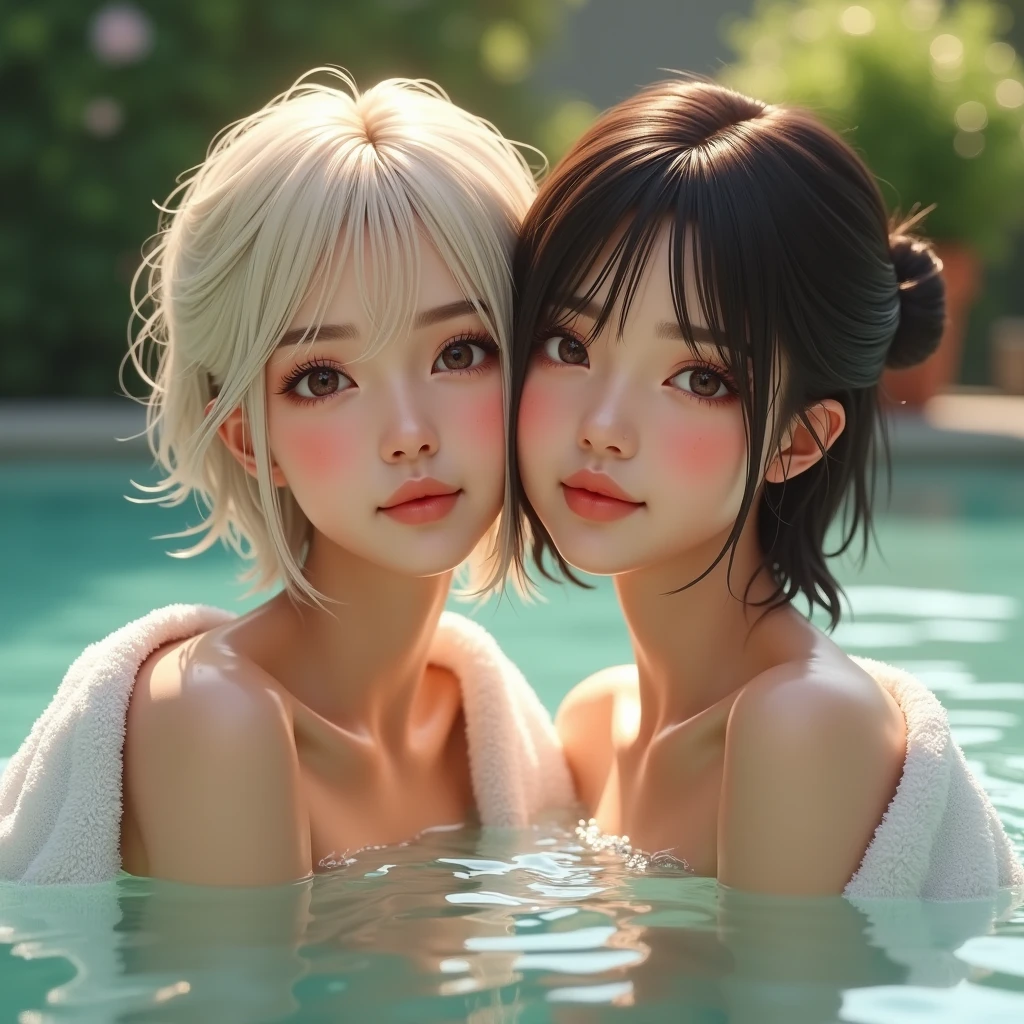 (nsfw:1.5), masterpiece,hyper qualit, ultra - detailed,Perfect drawing,A high resolution、２人物 ，Men are muscular，Men with short hair，Woman with long hair，Big breasts woman，Lovers、Look at each other from the front、((Kiss))、(((French kiss)))、hugging eachother，As if pressed on each other's chests、Staring at each other、Moist eyes、half-open lips、Beautiful、Red blush(0.2)、Functional、seductiv、Trance、instigate、Beauty、bustup、Shunguang、、Shoot diagonally from directly below、precise drawing、Detailed drawing、Precise anatomy、dress room、beatiful background、（wetclothes：1.2），（No underwear），wrinkles between eyebrows，Sweaty face，Wet hair， (Very wide open mouth), (Looking up), Perfect face, (Ultra-detailed eyes, Nose mouth), (beg forgiveness), (( large amount of white translucent sticky liquid is splashed, the skin is wet)), drooling copiously,（ssee-through：1.2），saliva，Saliva drawing，with her mouth open，