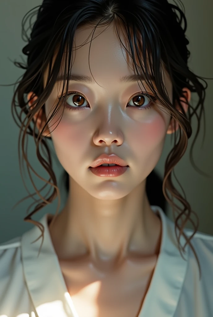 Highest quality, Face Focus, Soft Light, Ultra-high resolution, (Realistic:1.4), RAW Photos,
1 Japan, alone, cute, (pupil, Light in your eyes),  Beautiful face in every detail, (Small box),(High resolution detail of human skin texture),
Shortcut Indoor,

Body
bare
