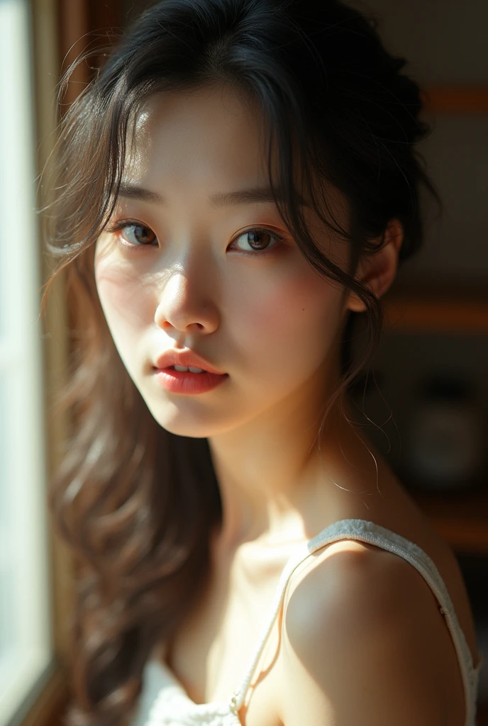 Highest quality, Face Focus, Soft Light, Ultra-high resolution, (Realistic:1.4), RAW Photos,
1 Japan, alone, cute, (pupil, Light in your eyes), Beautiful face in every detail, (Small box),(High resolution detail of human skin texture),
(Shortcuts)
indoor,whole body,Seduce a man,
naked、Eyes are tron