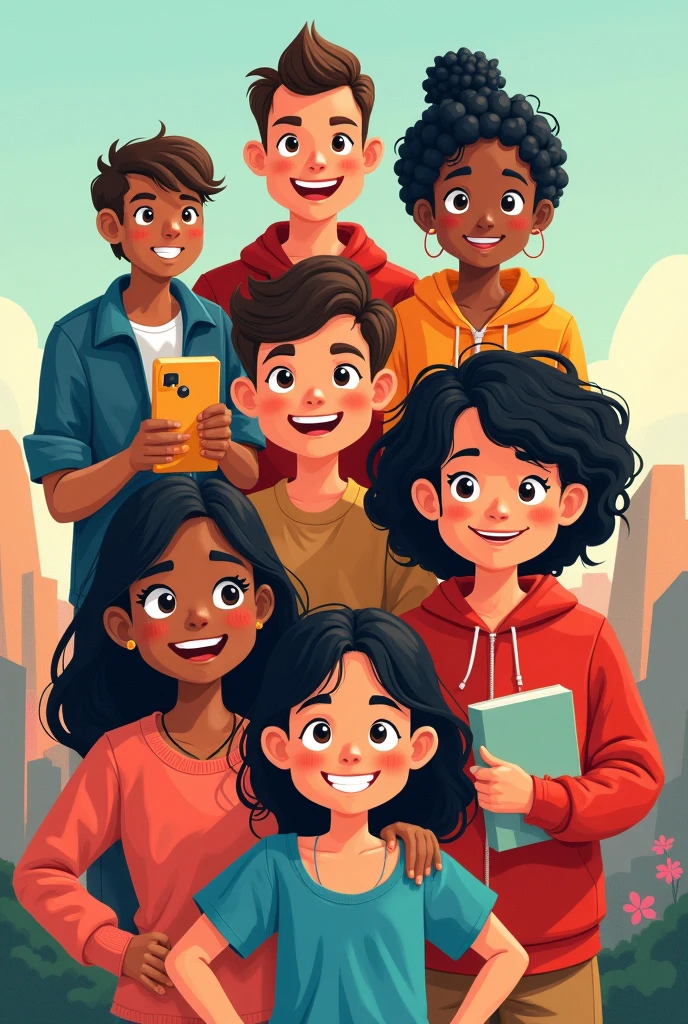 Five friendly groups poster anima poster