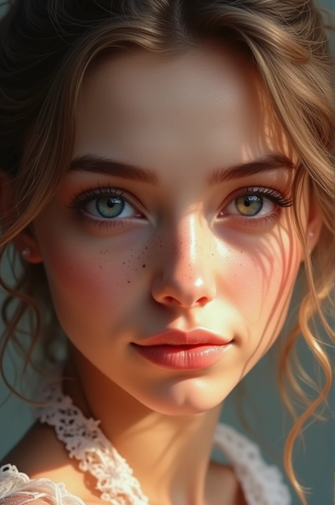 I love you so much my girl with pretty eyes in letters