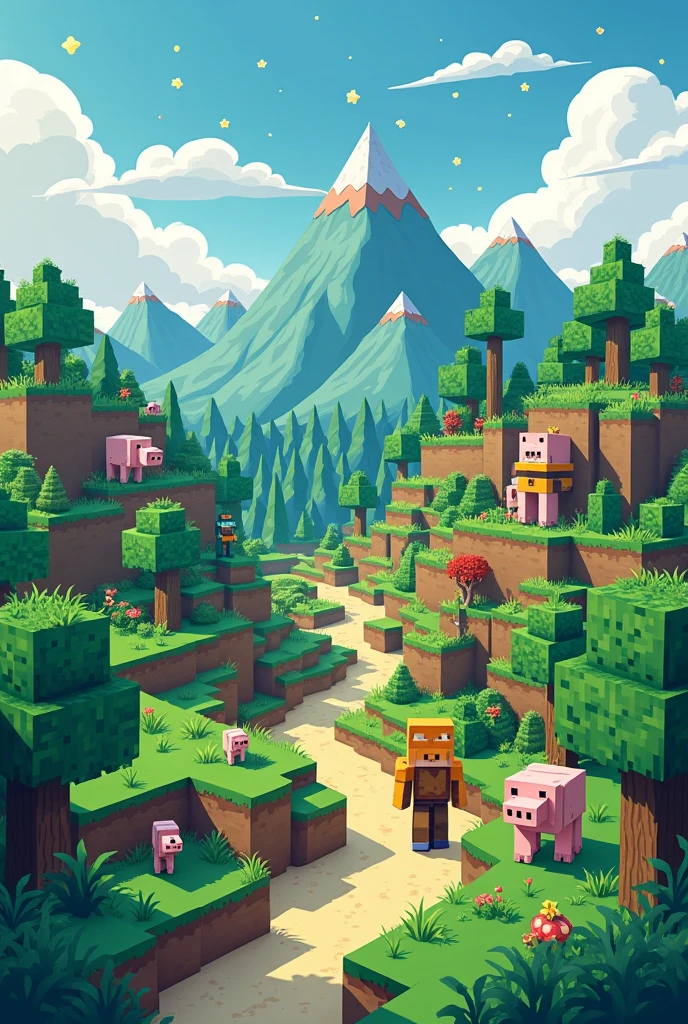 Minecraft cartoon