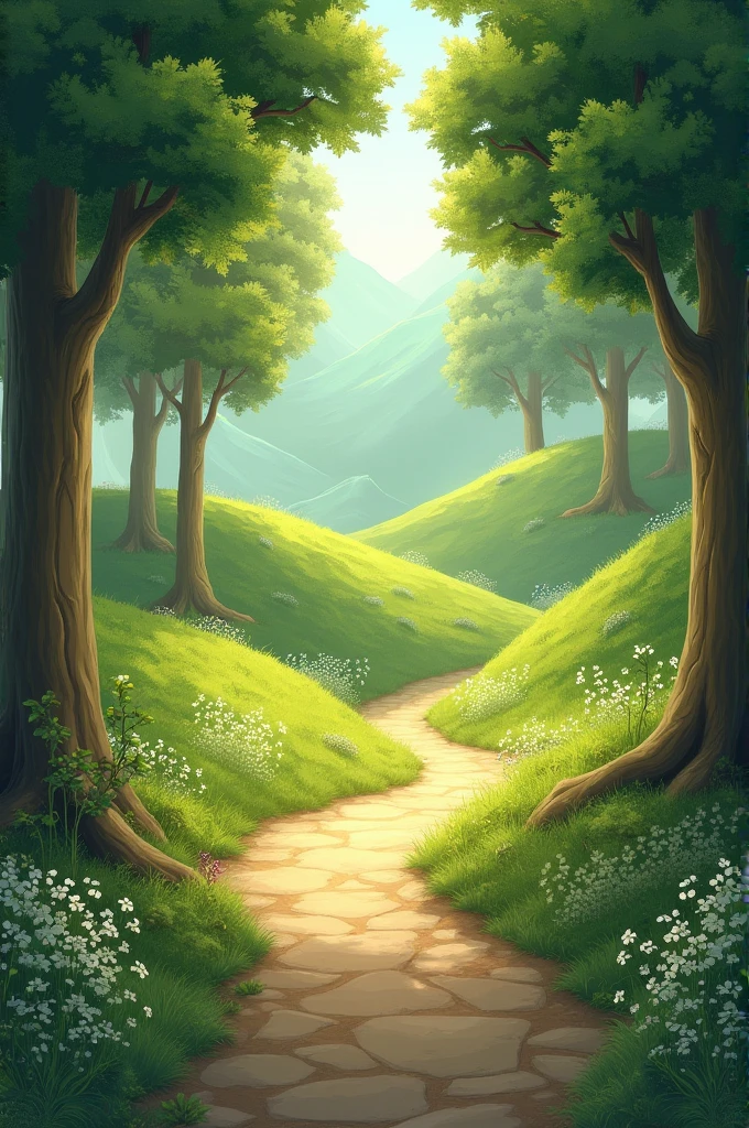 A peaceful place with a walk way