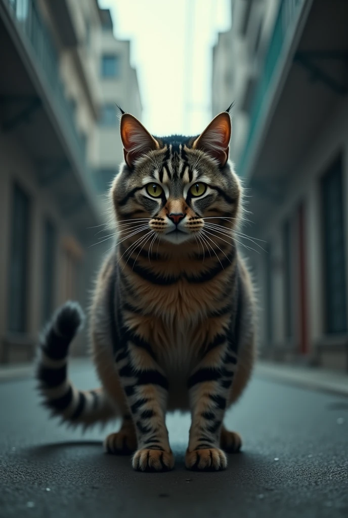 Brave cat