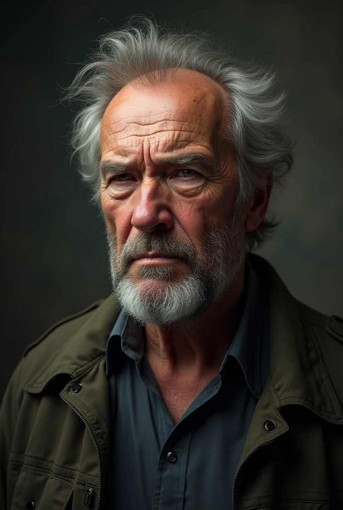 Clint Eastwood as a German about 60 years with overweight 
