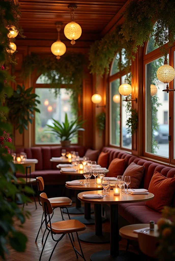 Can you make my restaurant that it look more cozy and pls removed word jazz and picture of towels pls i just want vibe like Paris France and sounds of jazz pls!?