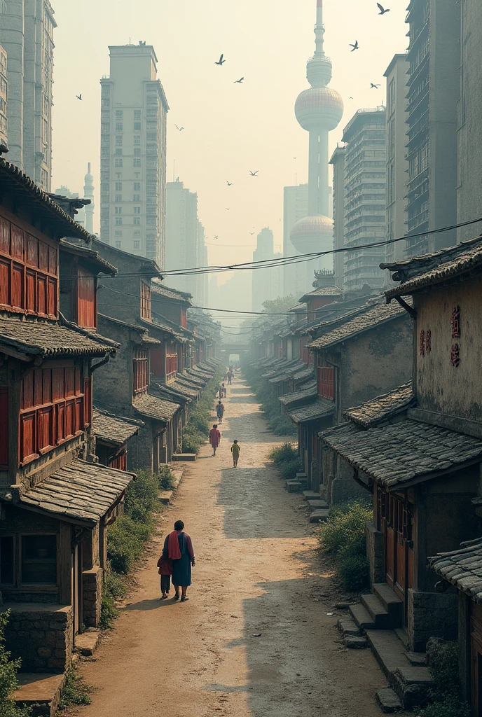 China's development comparison real photos