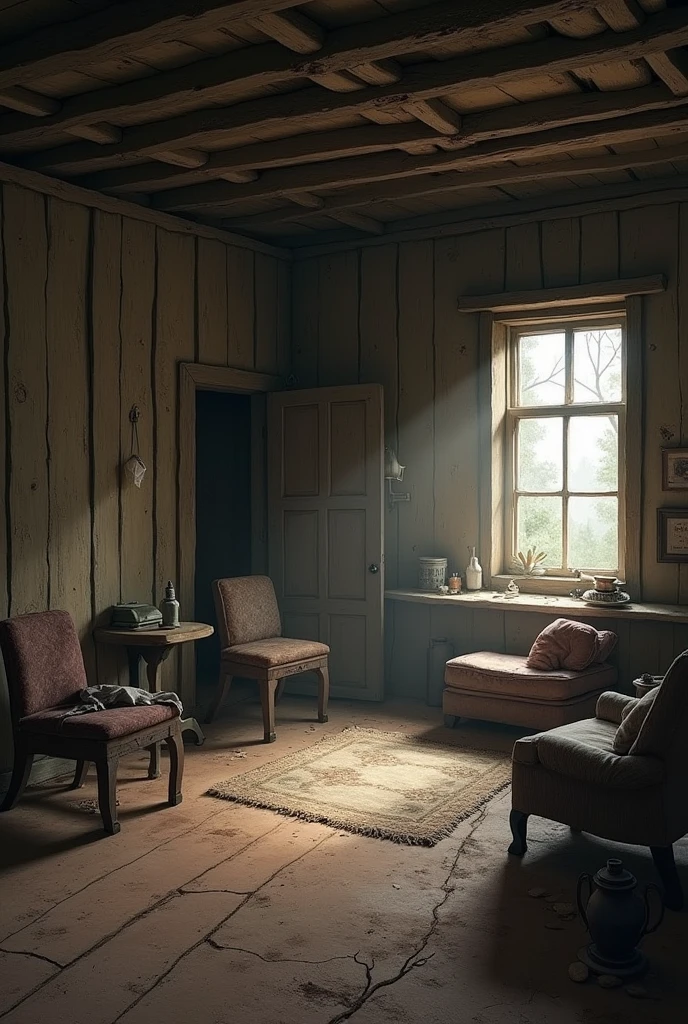 The living room of a very poor house in the backlands