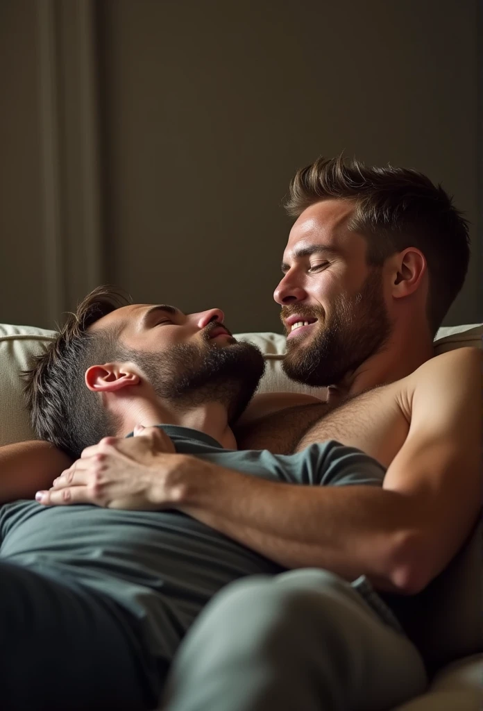 Chris evans sucking another mans willy on the couch. Realistic 4k Realism giant size head touching the ceiling 