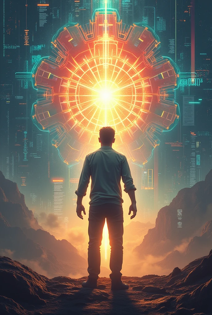 Image that illustrates modern humanism prioritizing the human being as the center of everything