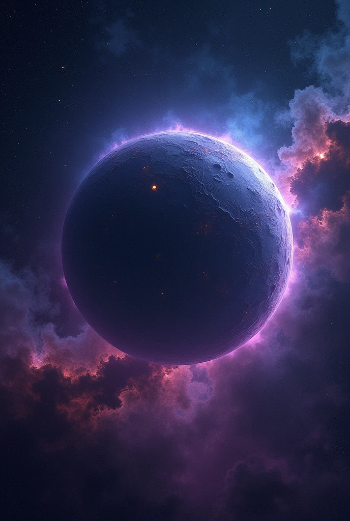 Create a picture of the image Nibiru in ultraviolet light and infrared