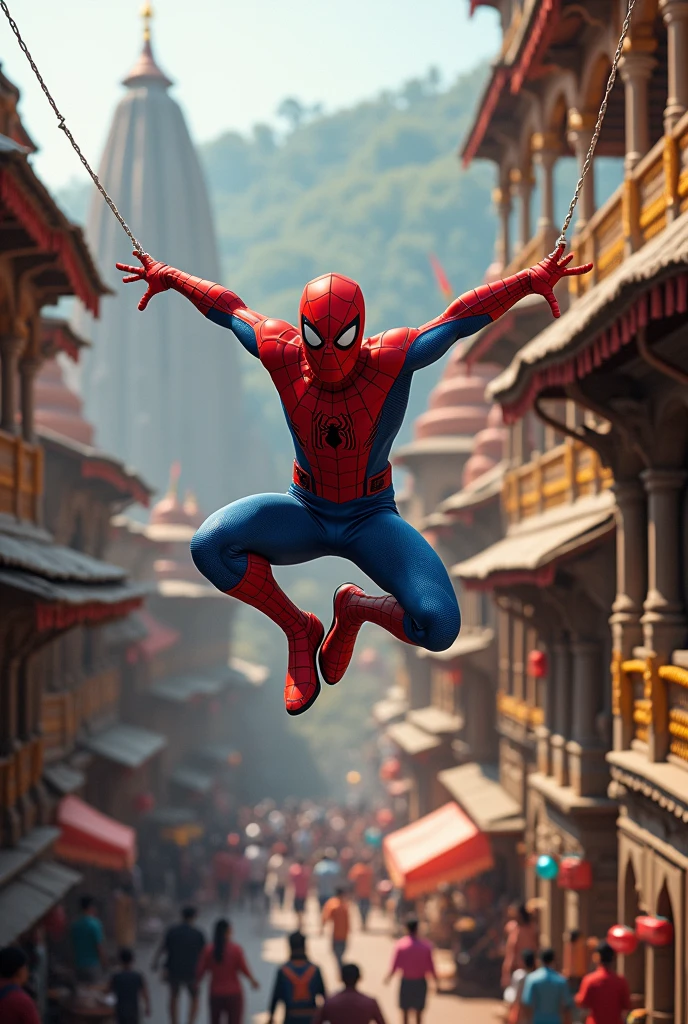 Spider man in vrindavan 