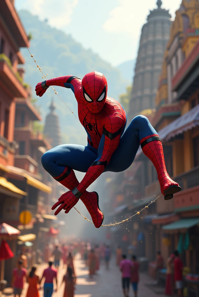 Spider man in vrindavan 