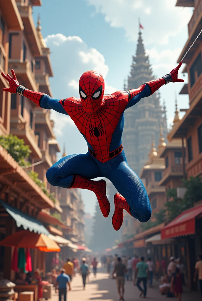 Spider man in vrindavan 