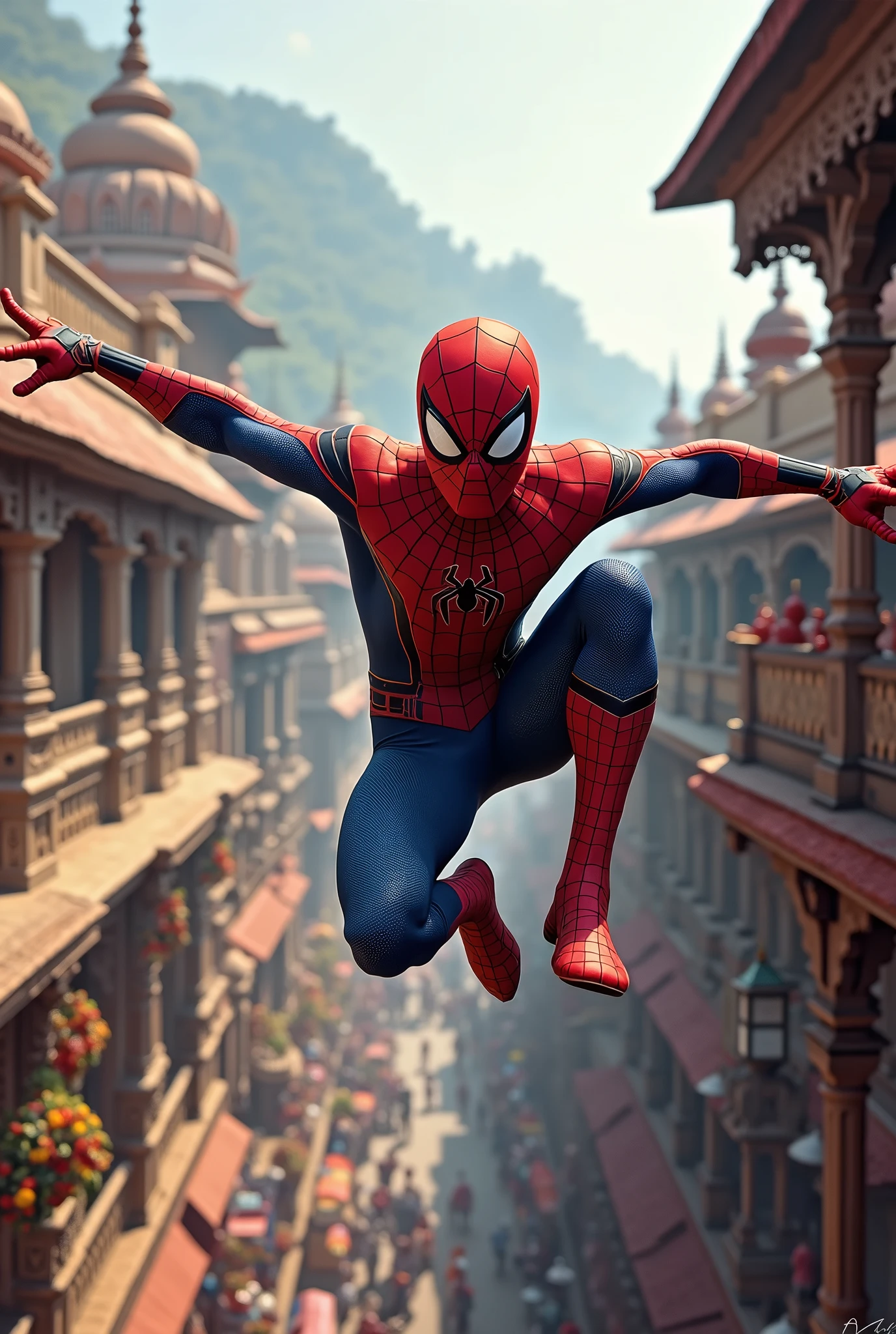 Spider man in vrindavan