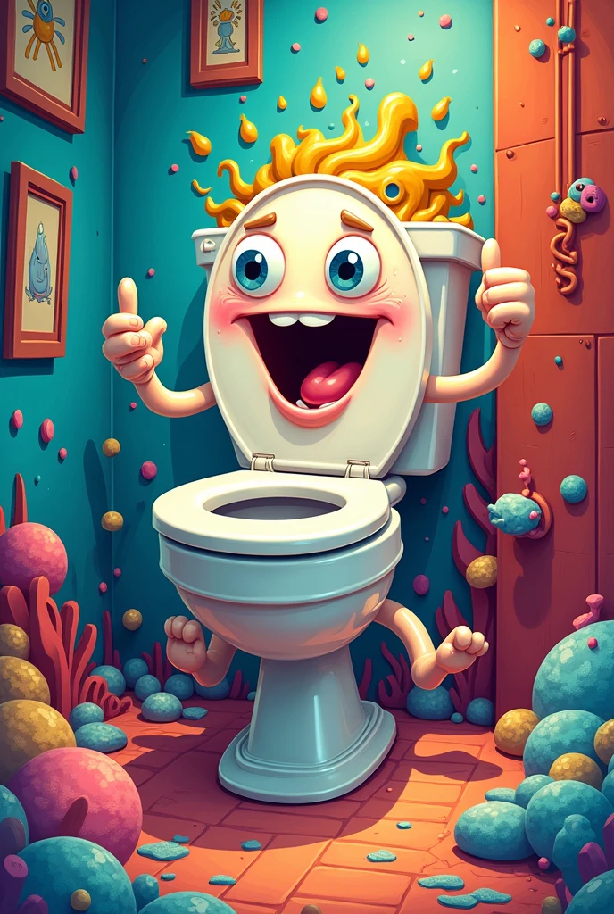 Generate an image of skibidi toilet