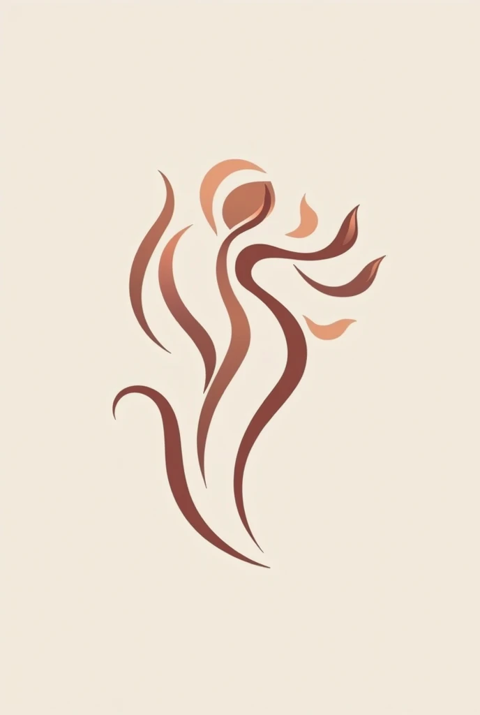 A feminine logo for a speech therapist. A symbol that represents speech, voice and language, as well as neurodevelopment .