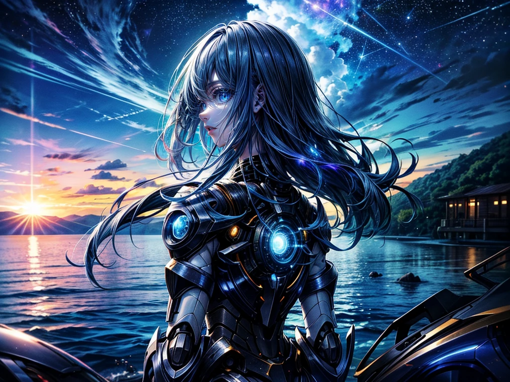 Hyper Quality、8K quality、High resolution、Image quality captured with a single-lens reflex camera、Perfect Anatomy、BREAK.
(A 5 cyber girls 、Hair color variations are random:1.8)(Beautiful Girls Friendship.:1.4)BREAK(Perpetual summer scenery:1.3)(Close-up of cyber girls)(Summer daytime sky、Cumulonimbus in great detail)(Mechanical Parts Girl)(A summer southern island unfolds before your eyes🏝、Tropical Sea:1.5)(back view、Dynamic Angle:1.6)(Landing on a planet of perpetual summer 1.6)