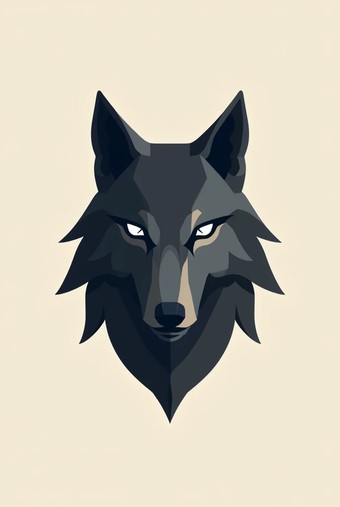 Wolf head logo simple