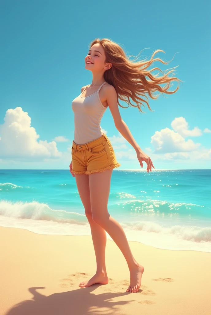 Girl on beach 