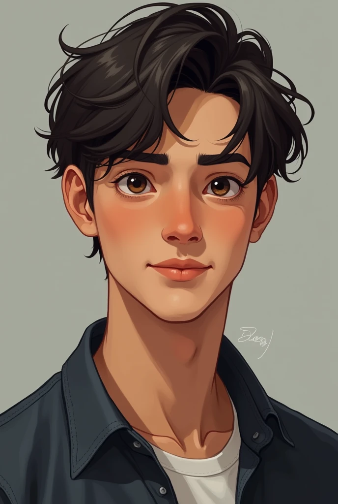 Miguel is a 2 university student. He has short dark hair, with brown eyes and average height. Its appearance is simple and comfortable., suitable for your everyday life.
He is a trustworthy person, brave and loyal to his friends and loved ones. Despite his calm nature, He can be very determined when it comes to protecting those he loves.. His behavior reflects a mix of pragmatism and genuine concern for his surroundings..
