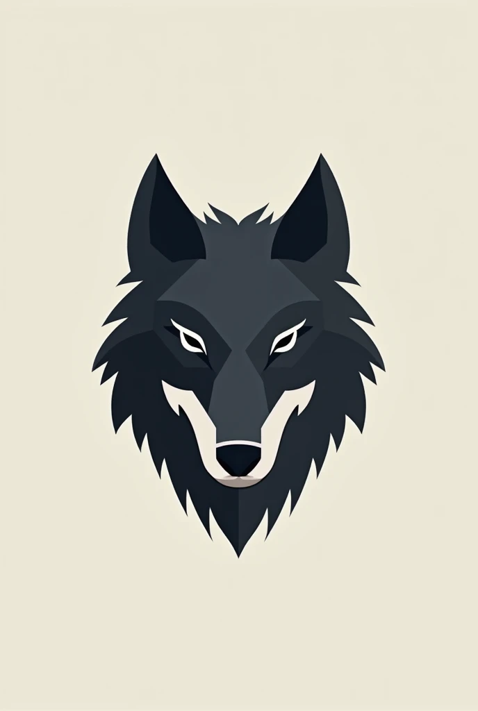 Wolf head logo simple
