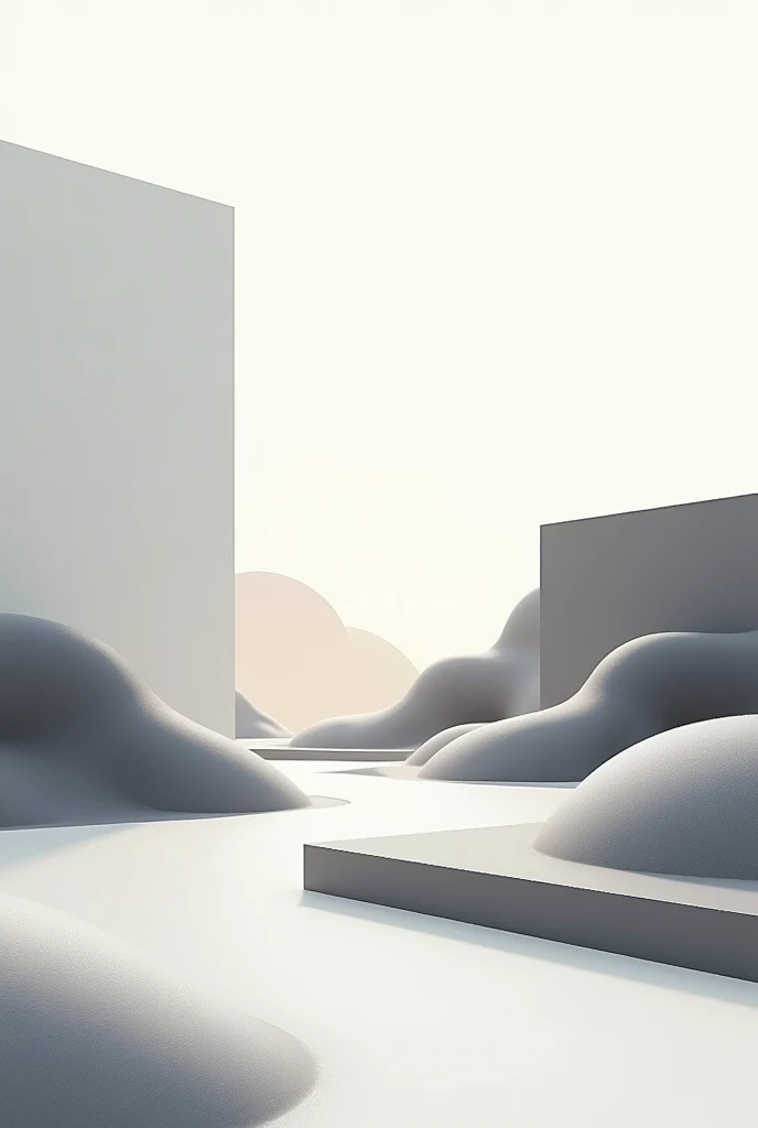 Geometric minimalist landscape